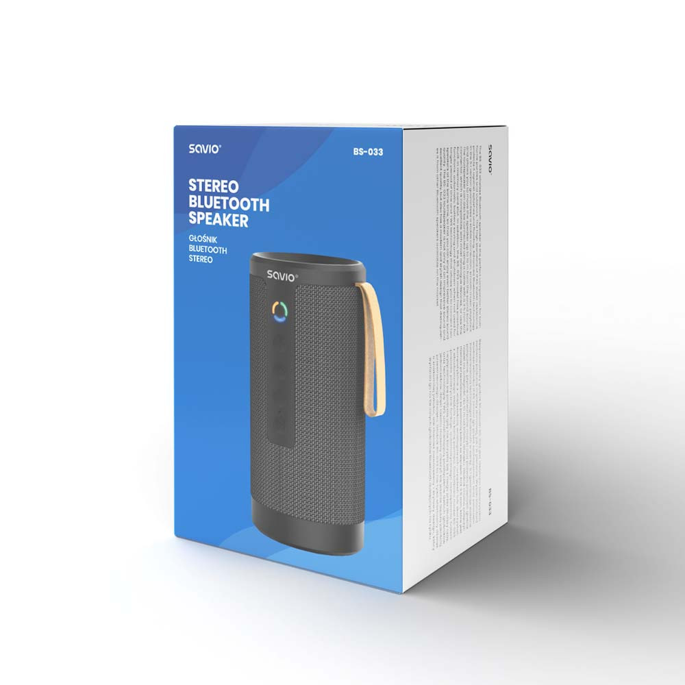 Brezžični bluetooth 5.1 zvočnik STEREO 2x 5W črn