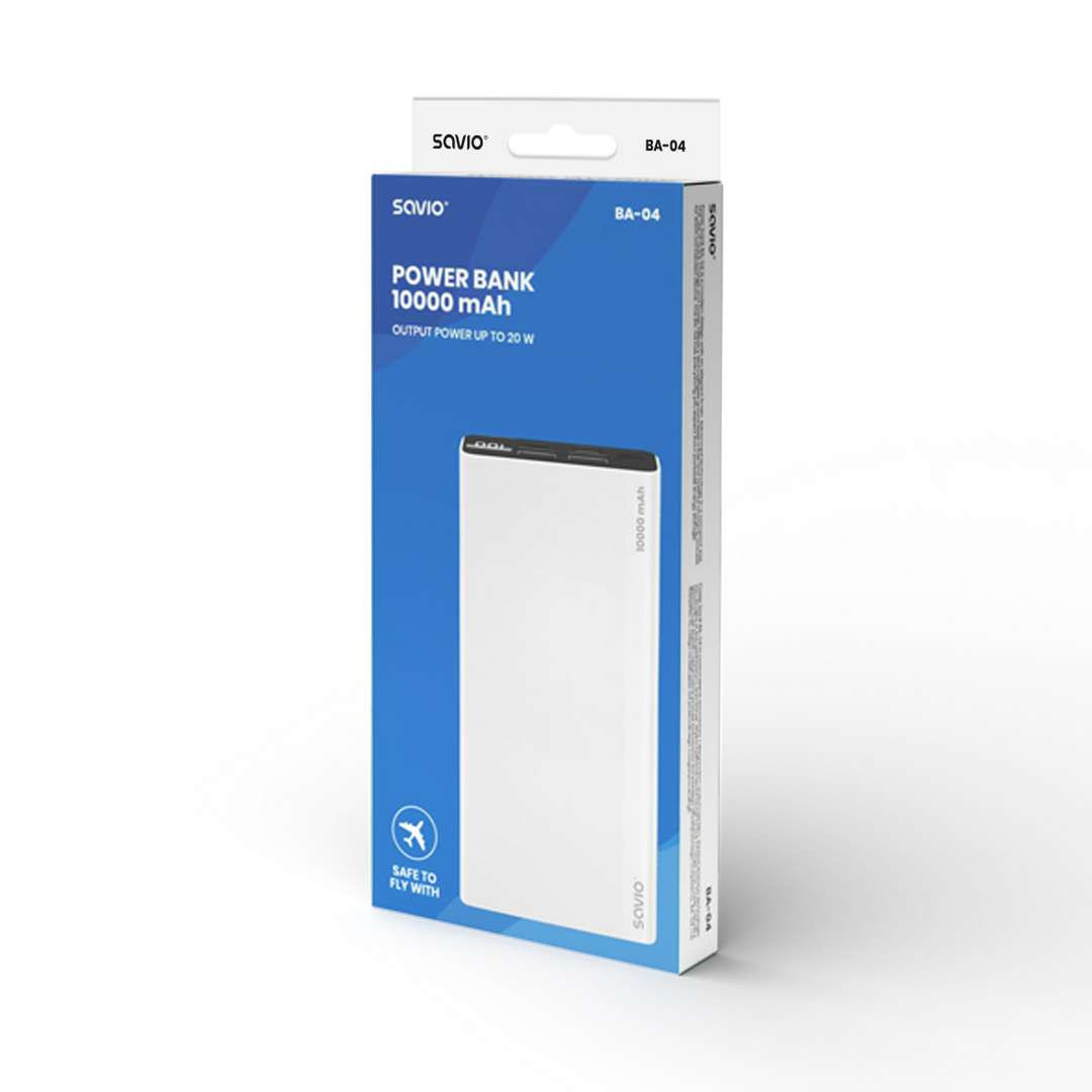 Prenosna baterija powerbank 10000mAh PD in QuickCharge z LED zaslonom