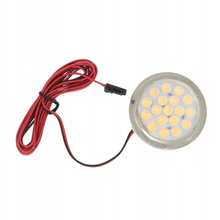 Pohištvena LED svetilka 1,5W 12V 4000K okrogla