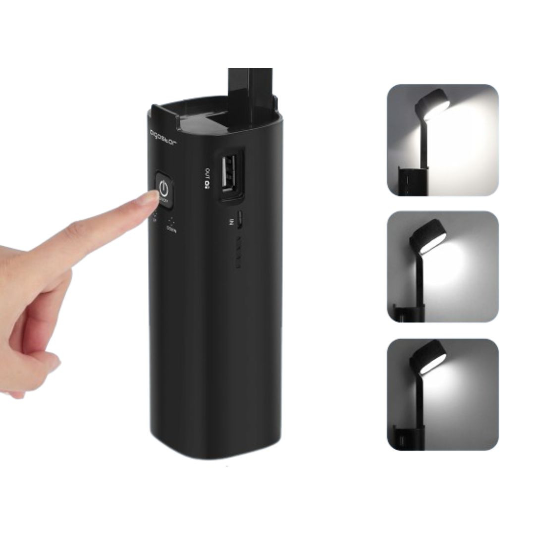 Powerbank zložljiva namizna polnilna LED svetilka 3W 4500K s funkcijo polnjenja mobilnih naprav