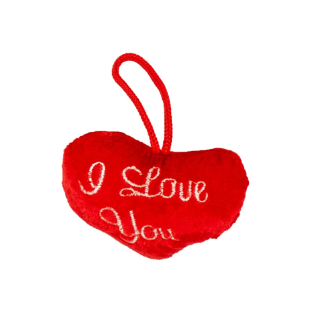 Plišasto srce "I love you" 8x6 cm