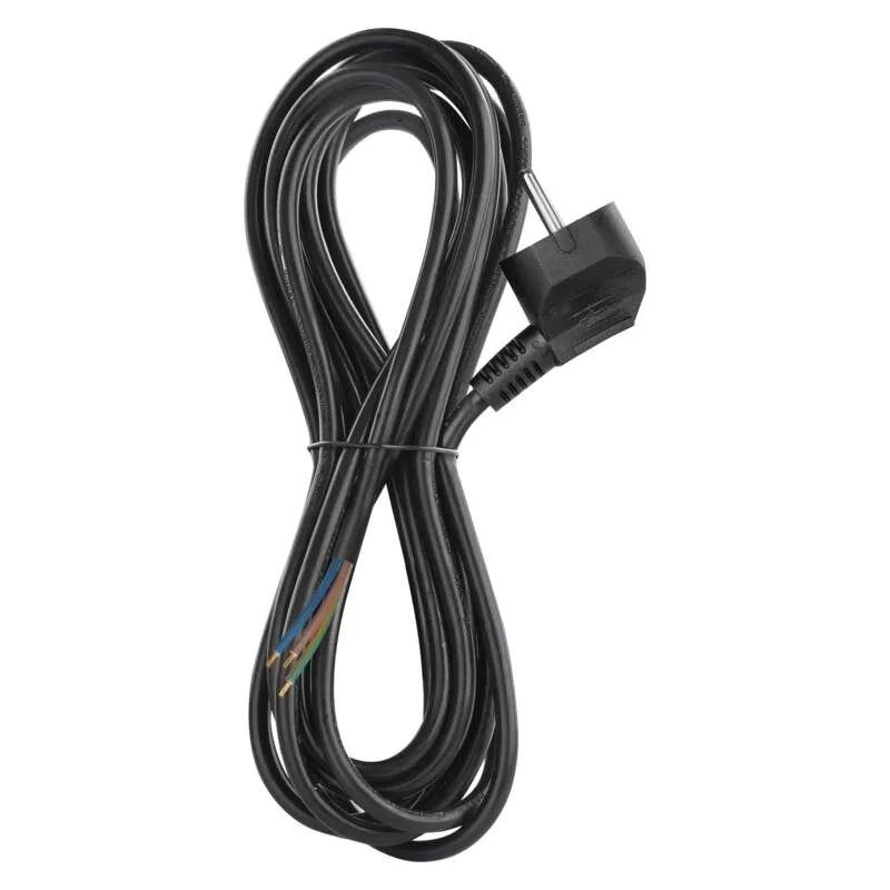 Priključna vrvica PVC 3×1mm 5m črna