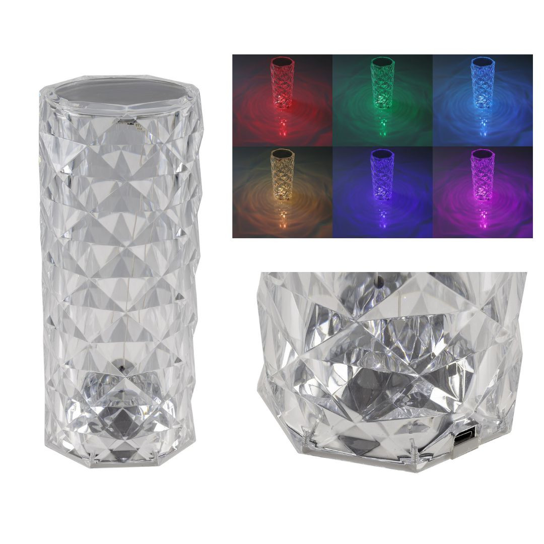 RGB LED akumulatorska namizna svetilka 9 x 21cm