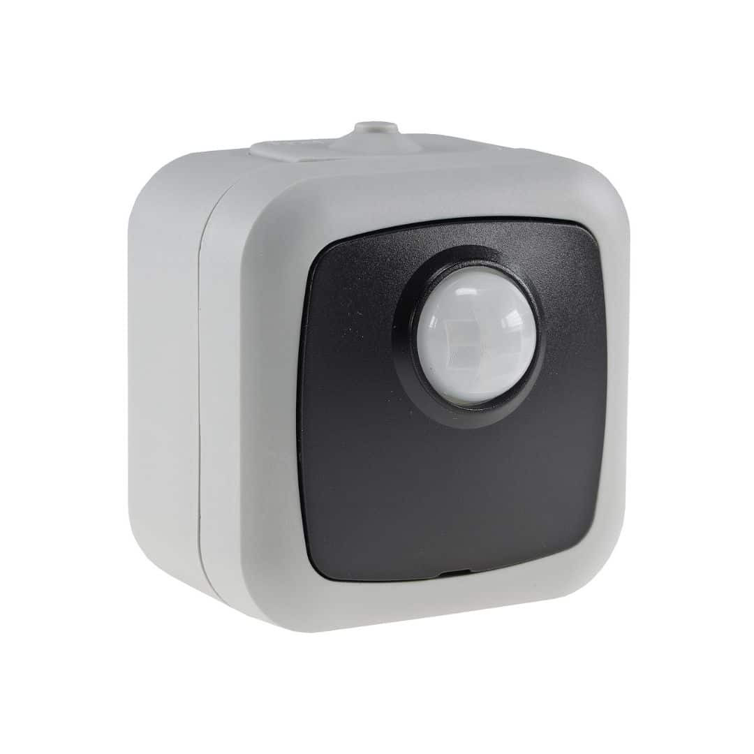 Nadgradni PIR senzor gibanja za vlažne prostore IP44 250V 2-500W siv