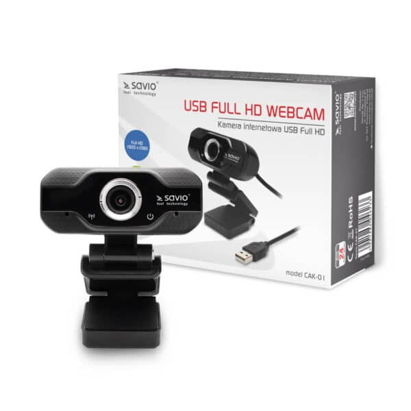 USB spletna kamera Full HD 1920x1080 z vgrajenim mikrofonom