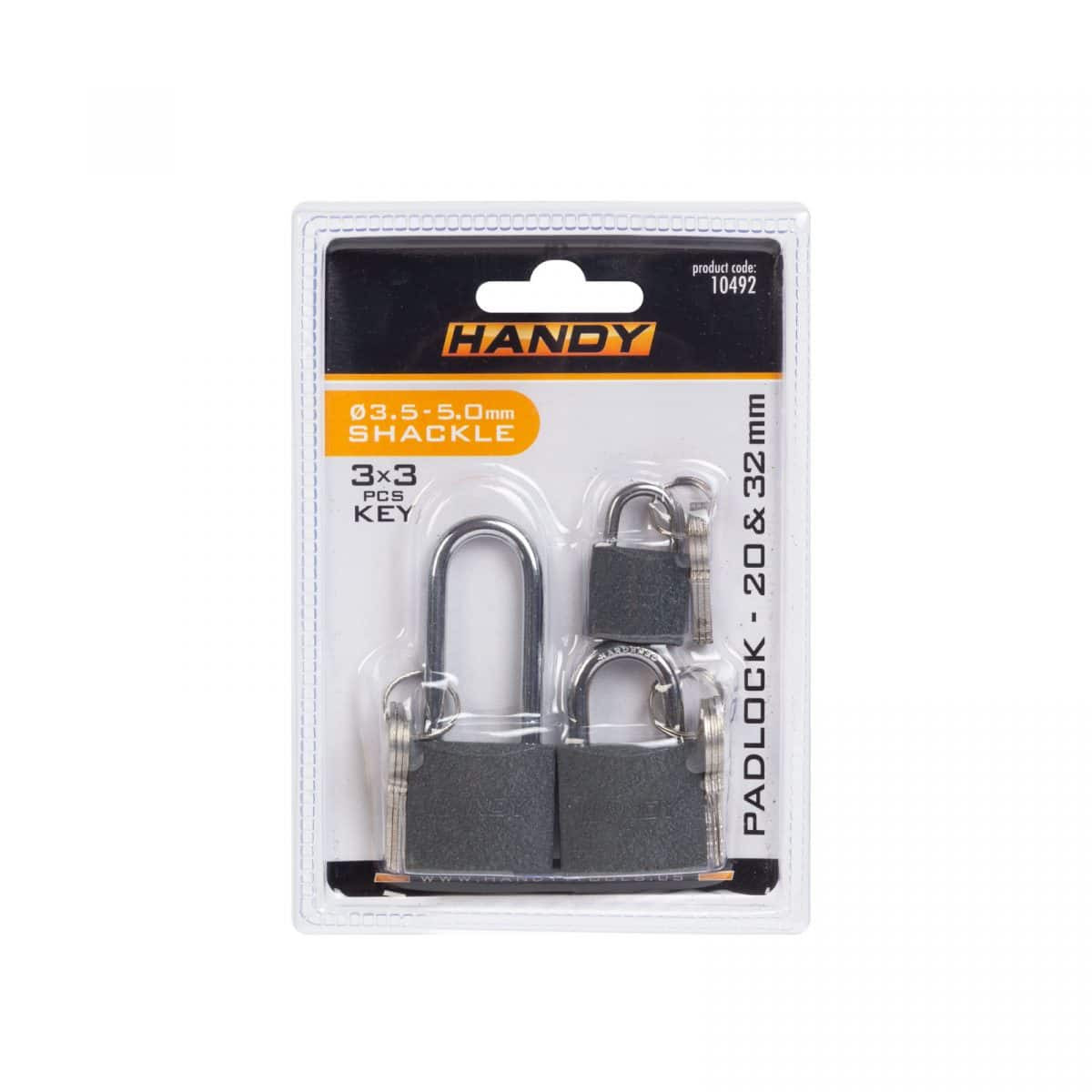 Set 3 ključavnic 20 mm, 30 mm, 30 mm podaljšana