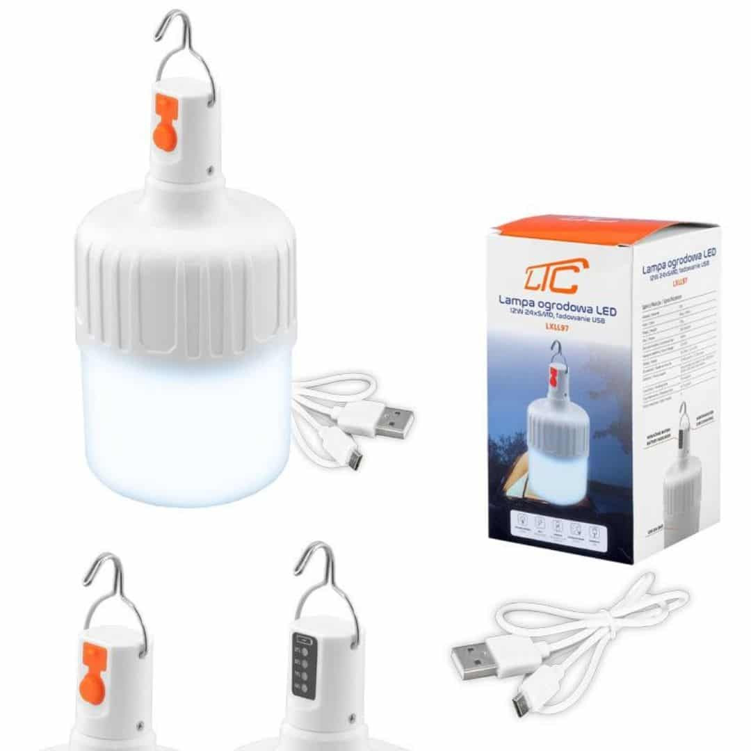 Akumulatorska USB LED viseča svetilka 350lm