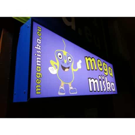 ALU LED reklamna tabla enostranska 150x50cm s tiskom in elektroniko
