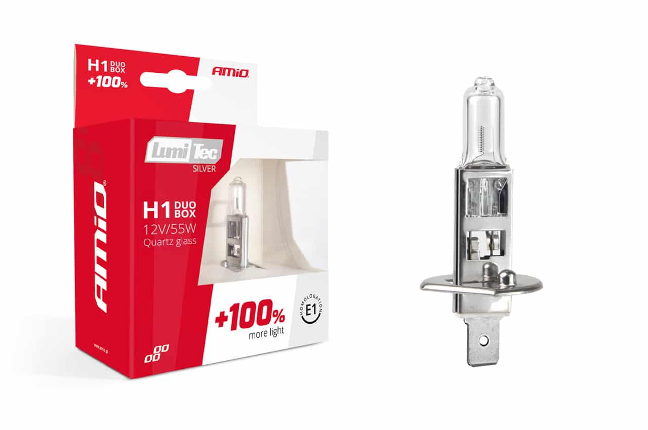 Halogenska avto žarnica LumiTec SILVER +100% H1 12V 55W 2 kosa