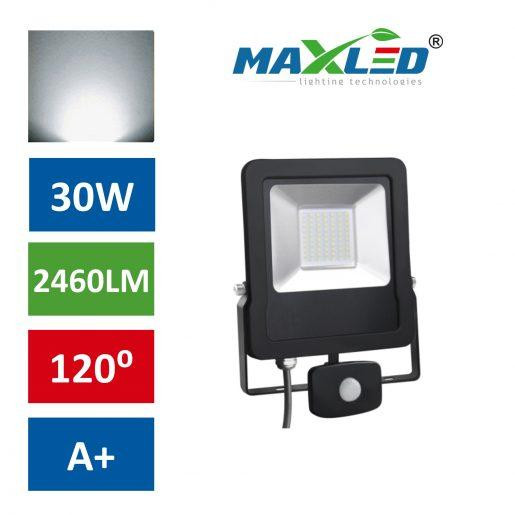 LED reflektor STAR PREMIUM 30W nevtralno beli 4500K s senzorjem