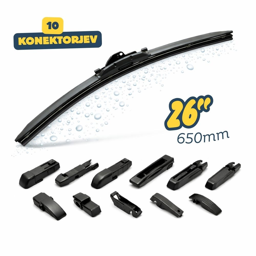Univerzalna metlica brisalca 10 konektorjev 26" / 650 mm