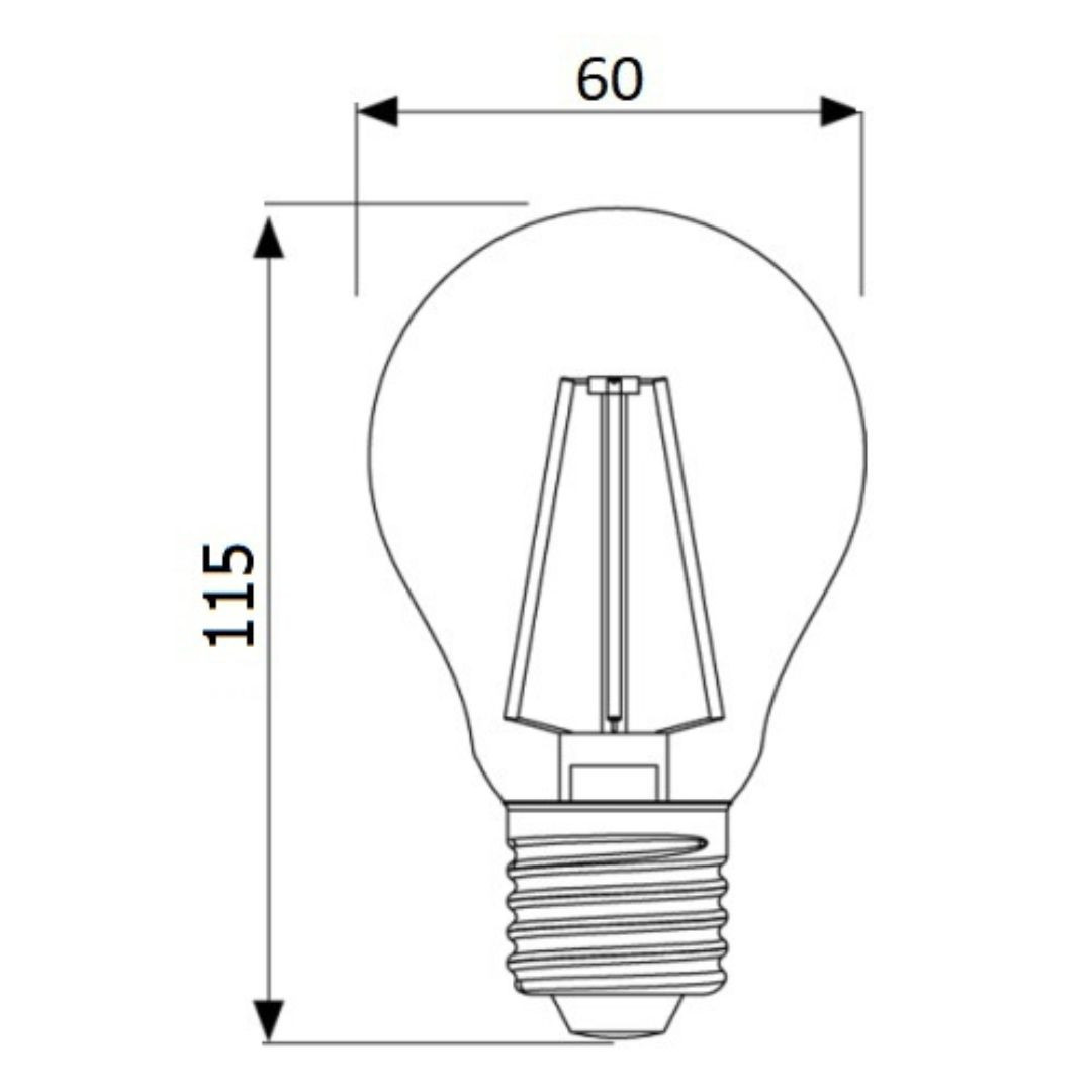LED sijalka E27 12W 1521lm 4000K 300°