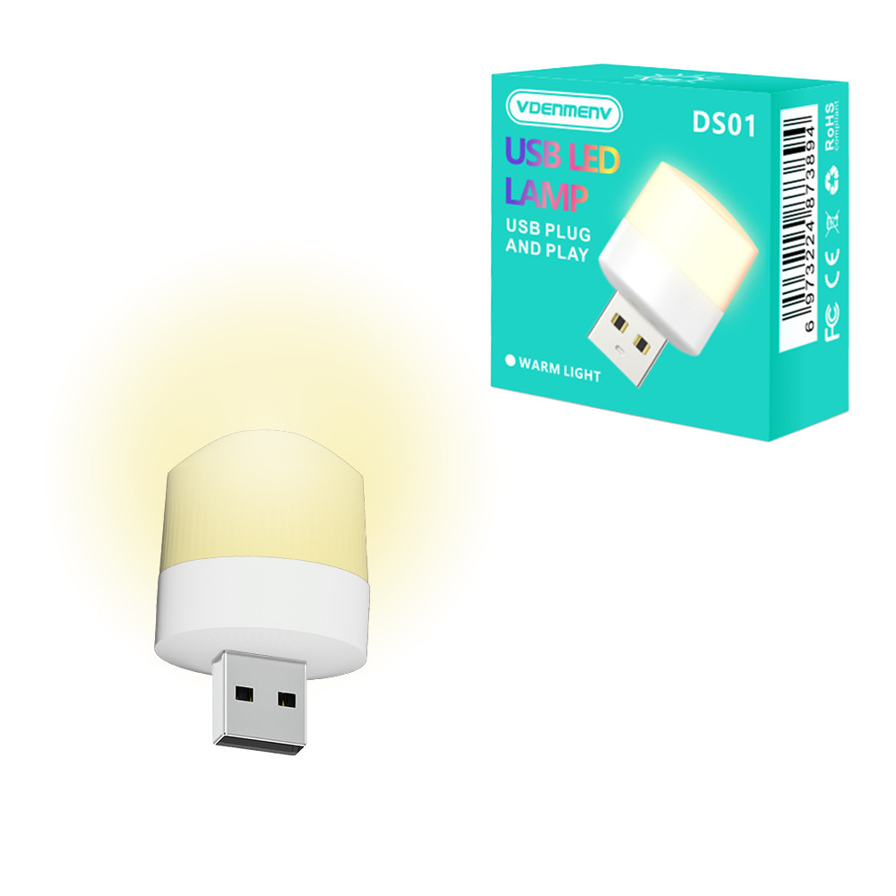 USB svetilka toplo bela 5V 1W