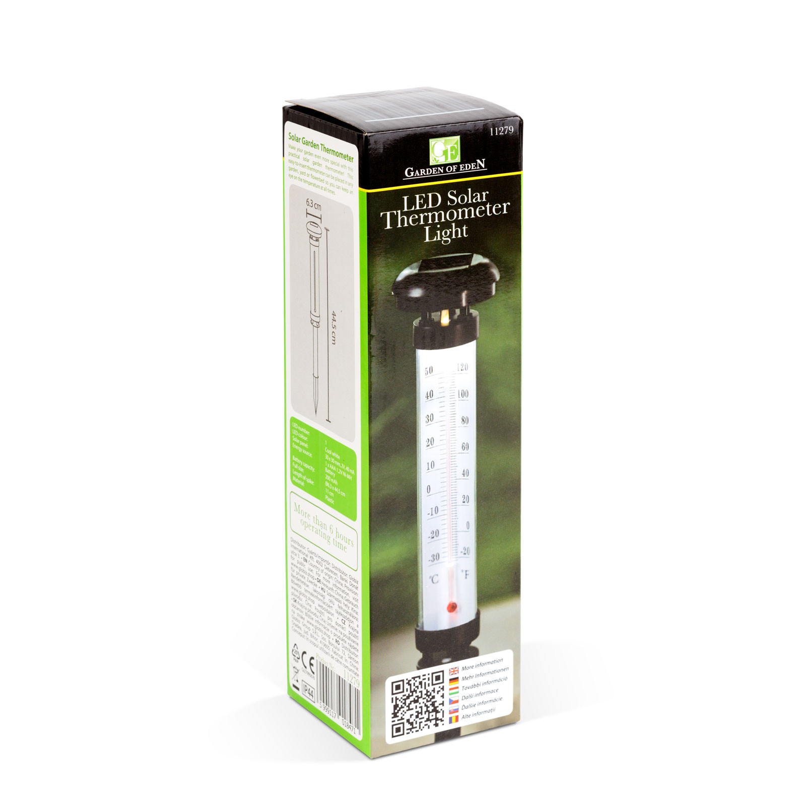 Vrtna LED solarna vremenska postaja s termometrom, merilcem padavin in anemometorm