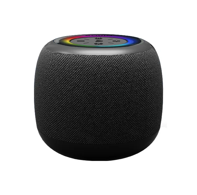 Bluetooth zvočnik 5W BT 5.0 črn z FM radiem, režo za spominsko kartico in ARGB osvetlitvijo